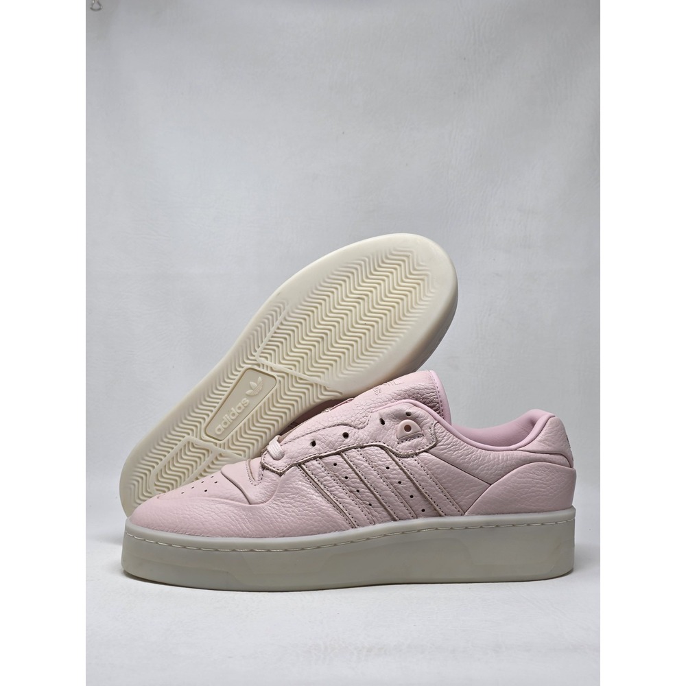 Adidas Rivalry Lux Low Sandy Pink Ivory Leather Sneakers Mens Size 10 IF7183 New